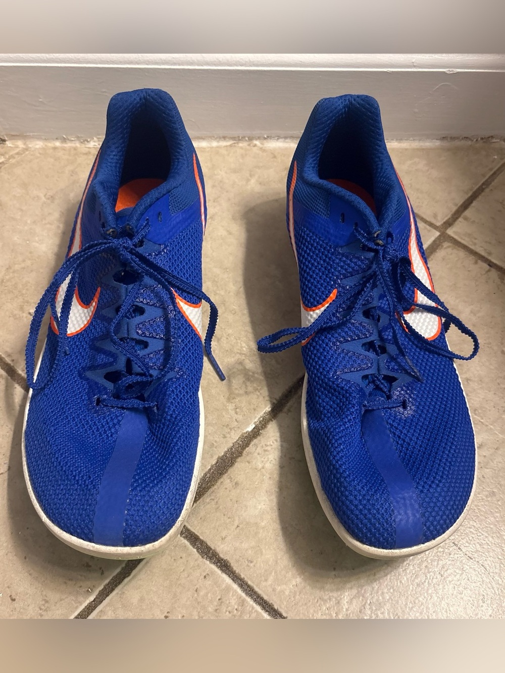 Nike Zoom Rival Mens 11.5 Blue Track & Field Spikes Cleats Shoes DC8725-401